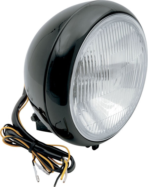 Drag Specialties HEADLIGHT 7 SMTH BLK | L20-6084BE