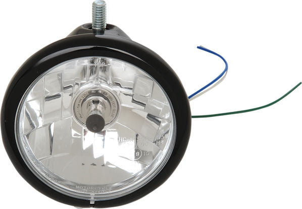Drag Specialties HEADLIGHT 5.75 BLK TOP MT | L21-6114SB