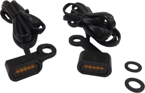 Drag Specialties LIGHTS TRNSIG BLK AMBR XL | L22-0231MBAENU