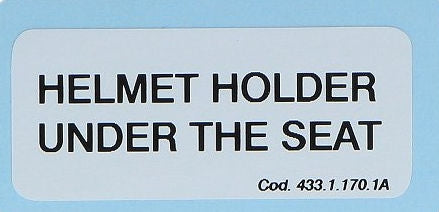 DUCATI純正 LABEL HELMET HOLDER | 43311701A