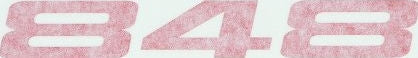 DUCATI純正 EMBLEM DUCATI 848 | 43711871AA