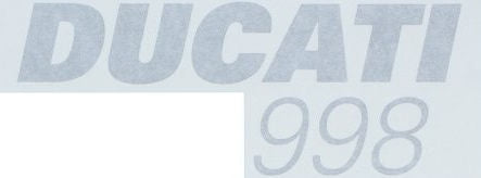 DUCATI純正 GRAPHIC RIGHT DUCATI 998 | 43812431A