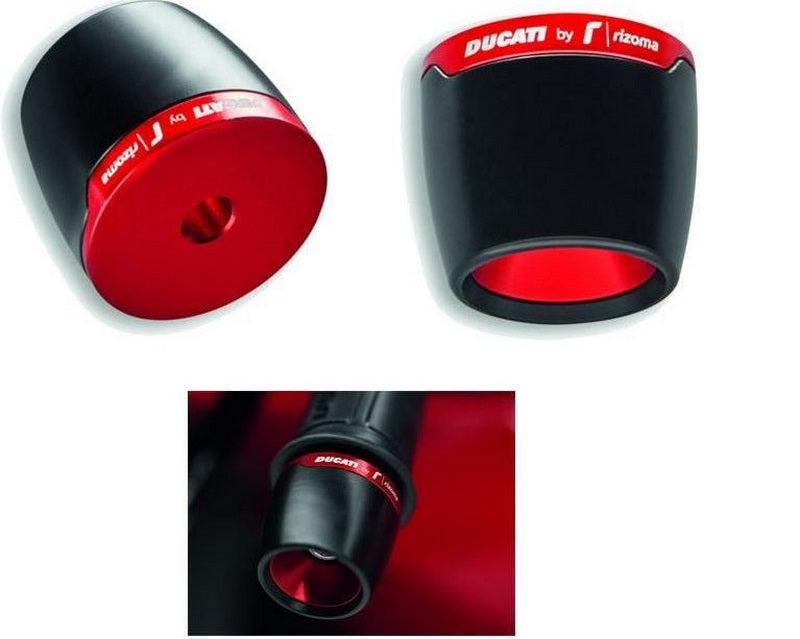 Ducati / ドゥカティ純正商品 ビレット バーエンド ハンドルバー カウンターウエイト Panigale (パニガーレ) V4 - ブラック | 97380861AA