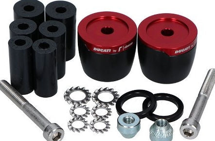 Ducati / ドゥカティ純正商品 ビレット バーエンド ハンドルバー カウンターウエイト Panigale (パニガーレ) V4 - レッド | 97380861AB