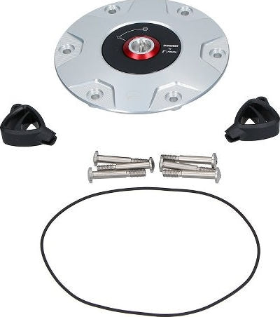 Ducati / ドゥカティ純正アクセサリー ビレット アルミ タンクキャップ シルバー | 97780081AB