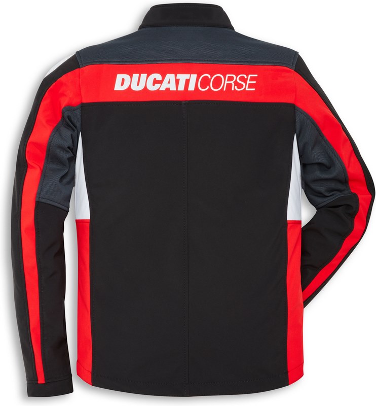 Ducati Accessories Corse Windproof 3 Windproof Jacket Black-Red-Grey For Men | 98104047