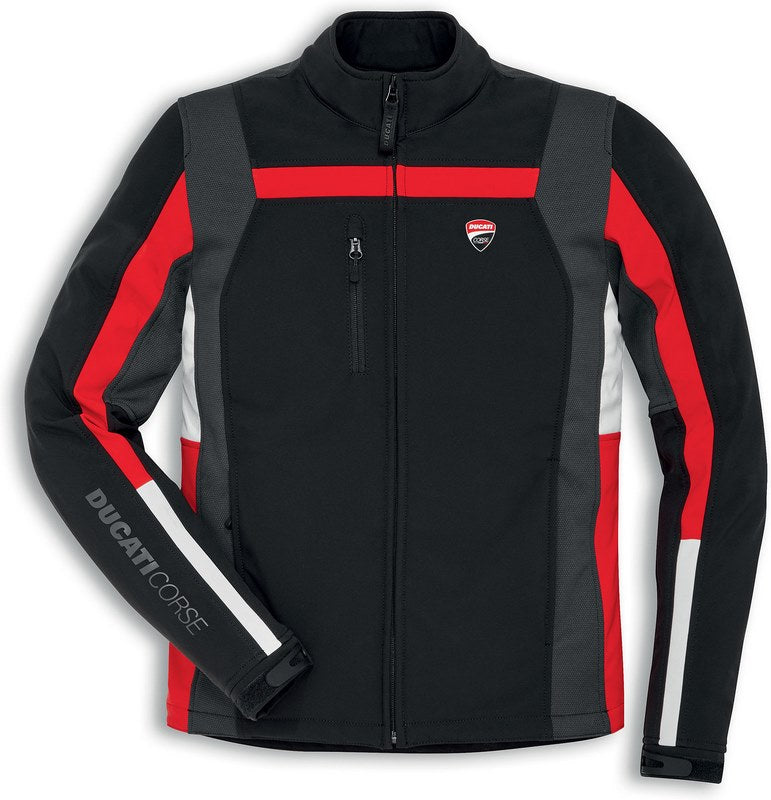 Ducati Accessories Corse Windproof 3 Windproof Jacket Black-Red-Grey For Men | 98104047