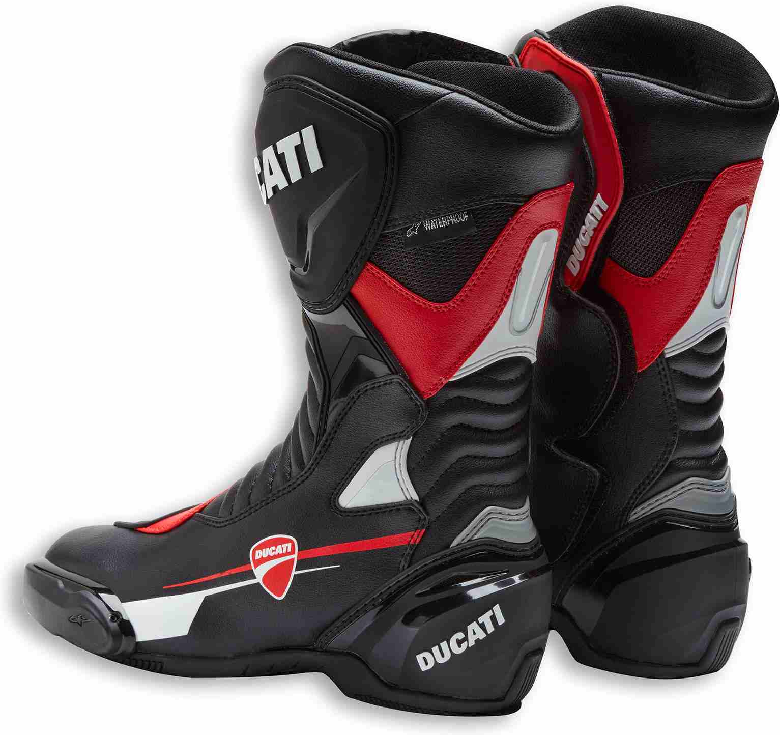 Ducati / ドゥカティ純正商品 Speed Evo C1 WP - Sport-touring ブーツ レッド/ホワイト/ブラック | 9810444