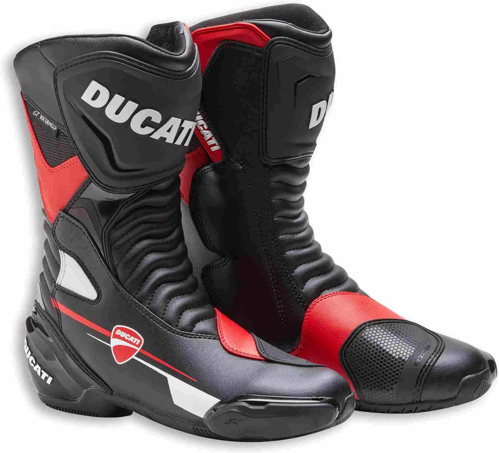 Ducati / ドゥカティ純正商品 Speed Evo C1 WP - Sport-touring ブーツ レッド/ホワイト/ブラック | 9810444