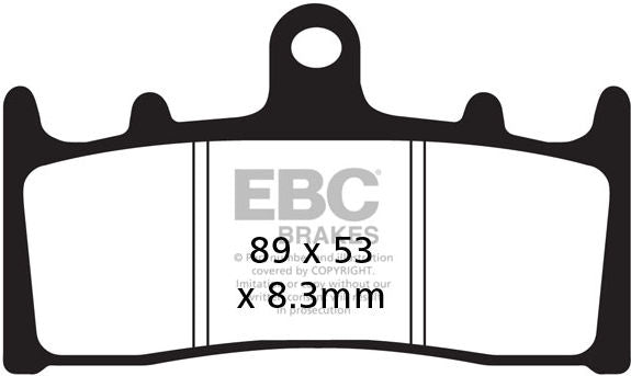 EBCブレーキ USA製 EPFA シリーズ エクストリーム Pro シンタリング ブレーキパッド フロント左側用 | EPFA188HH