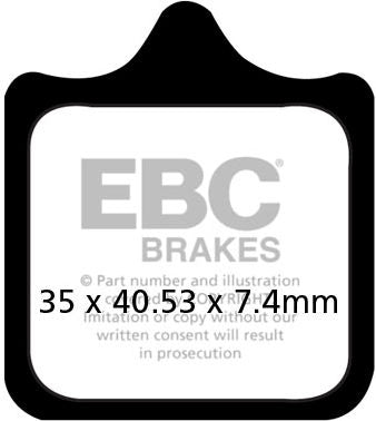 EBCブレーキ USA製 EPFA シリーズ エクストリーム Pro シンタリング ブレーキパッド フロント左側用 | EPFA322/4HH