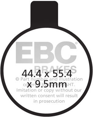 EBCブレーキ UK製ケブラー オーガニックFAシリーズ ブレーキパッド フロント左側用 | FA027