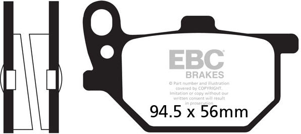 EBCブレーキ UK製ケブラー オーガニックFAシリーズ ブレーキパッド フロント左側用 | FA041
