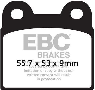 EBCブレーキ UK製ケブラー オーガニックFAシリーズ ブレーキパッド フロント左側用 | FA057