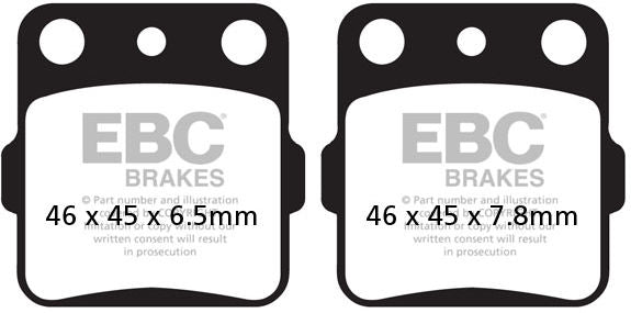 EBCブレーキ R シリーズ Heavy Duty シンタリング ブレーキパッド フロント左側用 | FA084/2R