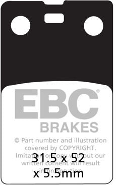 EBCブレーキ UK製ケブラー オーガニックFAシリーズ ブレーキパッド フロント左側用 | FA099
