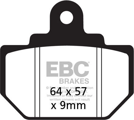 EBCブレーキ R シリーズ Heavy Duty シンタリング ブレーキパッド リア左側用 | FA111R