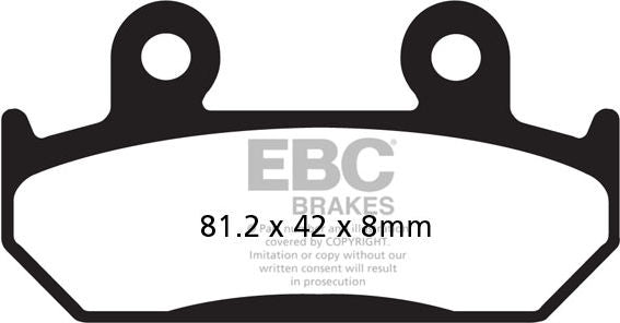 EBCブレーキ UK製ケブラー オーガニックFAシリーズ ブレーキパッド フロント左側用 | FA121