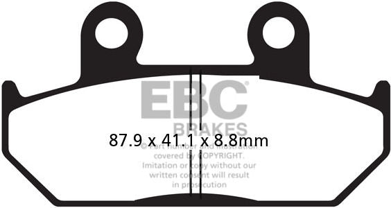 EBCブレーキ UK製ケブラー オーガニックFAシリーズ ブレーキパッド フロント左側用 | FA124