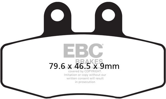 EBCブレーキ UK製ケブラー オーガニックFAシリーズ ブレーキパッド フロント左側用 | FA132