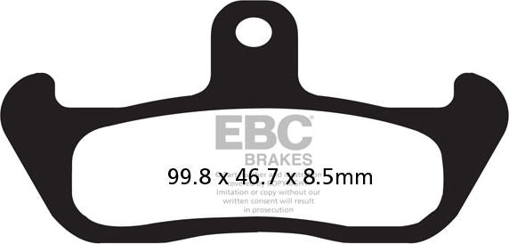 EBCブレーキ R シリーズ Heavy Duty シンタリング ブレーキパッド フロント左側用 | FA134R