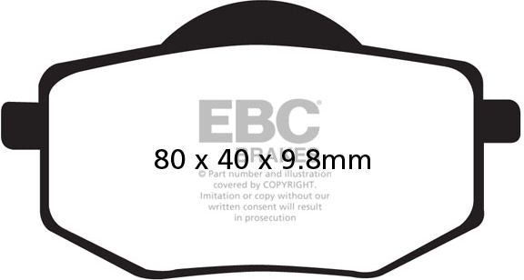 EBCブレーキ UK製ケブラー オーガニックFAシリーズ ブレーキパッド フロント左側用 | FA136