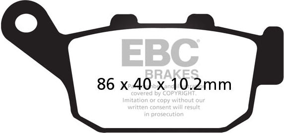 EBCブレーキ USA製 ダブルHシリーズ シンタリング ブレーキパッド リア左側用 | FA140HH