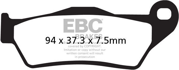 EBCブレーキ R シリーズ Heavy Duty シンタリング ブレーキパッド フロント左側用 | FA181R