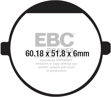 EBCブレーキ UK製ケブラー オーガニックFAシリーズ ブレーキパッド フロント左側用 | FA198