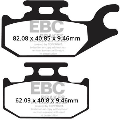 EBCブレーキ R シリーズ Heavy Duty シンタリング ブレーキパッド フロント左側用 | FA307R