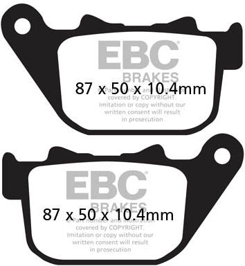 EBCブレーキ USA製 ダブルHシリーズ シンタリング ブレーキパッド リア左側用 | FA387HH