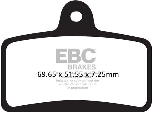 EBCブレーキ UK製ケブラー オーガニックFAシリーズ ブレーキパッド フロント左側用 | FA399
