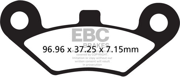 EBCブレーキ R シリーズ Heavy Duty シンタリング ブレーキパッド フロント左側用 | FA453R