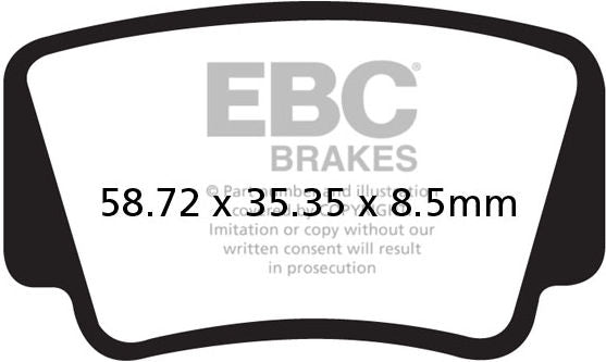 EBCブレーキ R シリーズ Heavy Duty シンタリング ブレーキパッド リア右側用 | FA463R