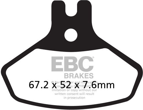 EBCブレーキ R シリーズ Heavy Duty シンタリング ブレーキパッド フロント左側用 | FA468R