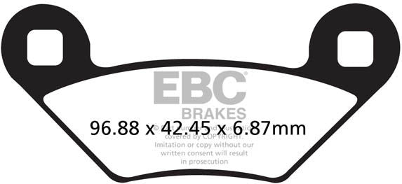 EBCブレーキ R シリーズ Heavy Duty シンタリング ブレーキパッド フロント左側用 | FA475R