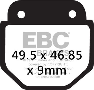 EBCブレーキ UK製ケブラー オーガニックFAシリーズ ブレーキパッド フロント左側用 | FA486
