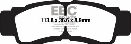 EBCブレーキ R シリーズ Heavy Duty シンタリング ブレーキパッド フロント左側用 | FA676R