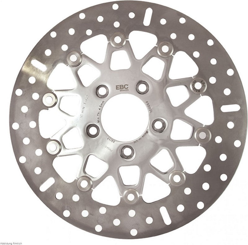 EBC / イービーシーブレーキ RSD524 INOX カスタムディスク / フローティングステンレススチール製ブレーキディスク、ポリッシュ仕上げインナーリング付 | RSD524