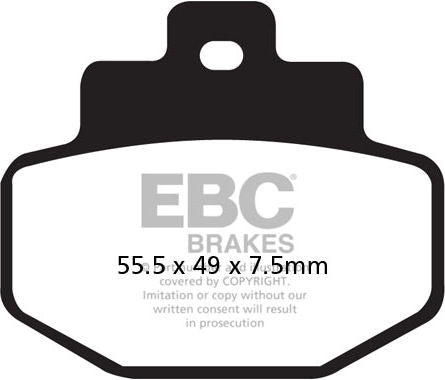 EBCブレーキ SFAC カーボンシリーズ Scooter パッド リア左側用 | SFAC321