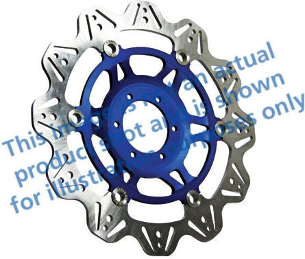 EBCブレーキ Veeシリーズ Sport バイク ブレーキディスク(ブルーハブ)フロント左側用 | VR624BLU