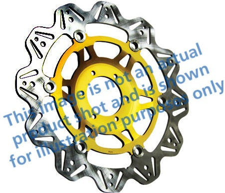 EBCブレーキ Veeシリーズ Sport バイク ブレーキディスク(ゴールドハブ)フロント左側用 | VR624GLD