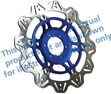 EBCブレーキ Veeシリーズ Sport バイク ブレーキディスク(ブルーハブ)フロント左側用 | VR626BLU