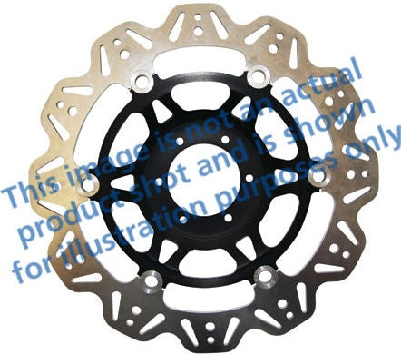 EBCブレーキ Veeシリーズ Sport バイク ブレーキディスク(ブラックハブ)フロント左側用 | VR640BLK