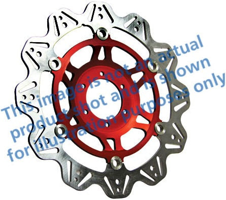 EBCブレーキ Veeシリーズ Sport バイク ブレーキディスク(レッドハブ)フロント左側用 | VR646RED