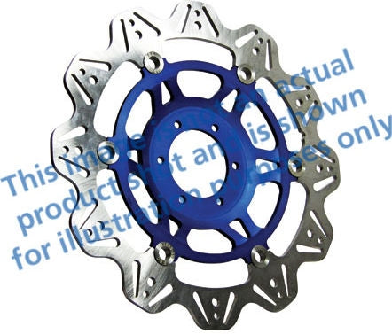 EBCブレーキ Veeシリーズ Sport バイク ブレーキディスク(ブルーハブ)フロント左側用 | VR662BLU