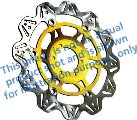 EBCブレーキ Veeシリーズ Sport バイク ブレーキディスク(ゴールドハブ)フロント左側用 | VR669GLD