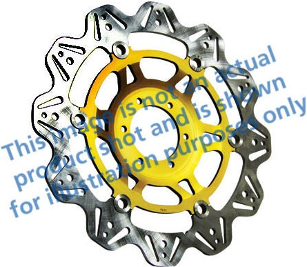 EBCブレーキ Veeシリーズ Sport バイク ブレーキディスク(ゴールドハブ)フロント左側用 | VR843GLD