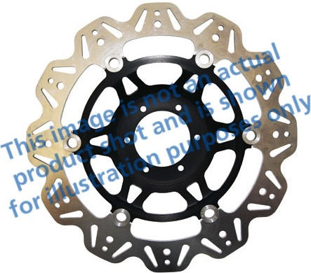 EBCブレーキ Veeシリーズ Scooter Disc(ブラックハブ)フロント左側用 | VR9144BLK