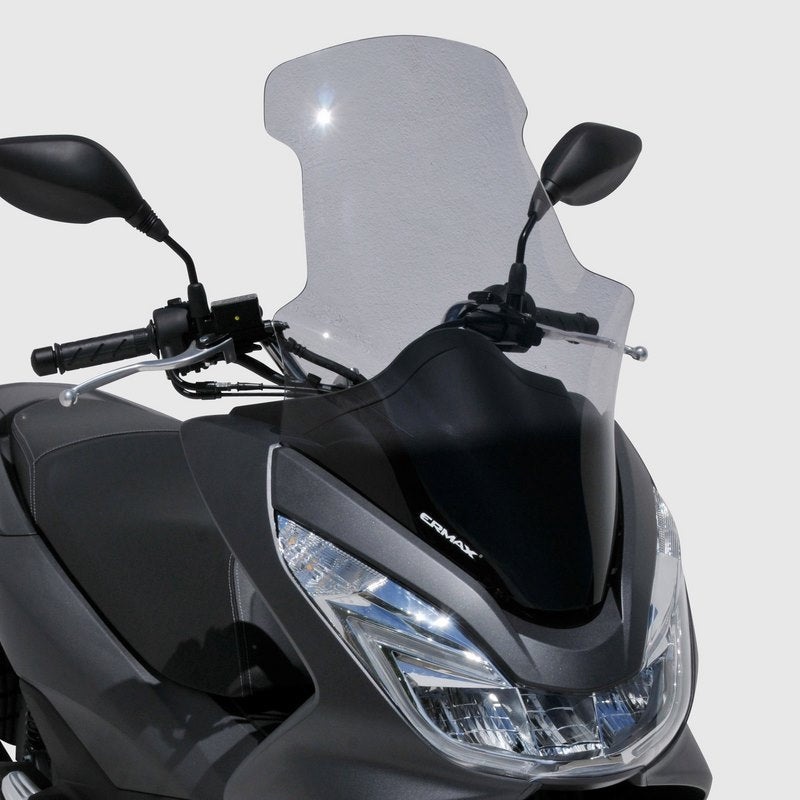 Ermax / アルマックス high protection windshield (70 cm with protection of hands ) for PCX 125/150 2014-2018 light black | 010103P47